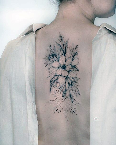 Magnificent Black Ink Tattoo For Girls