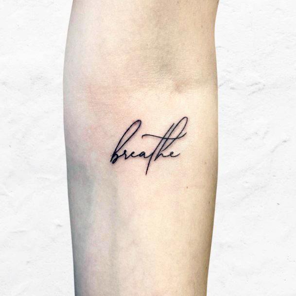 Magnificent Breathe Tattoo For Girls