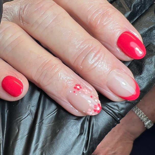 Magnificent Bright Coral Nail For Girls