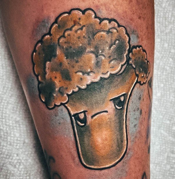 Magnificent Broccoli Tattoo For Girls