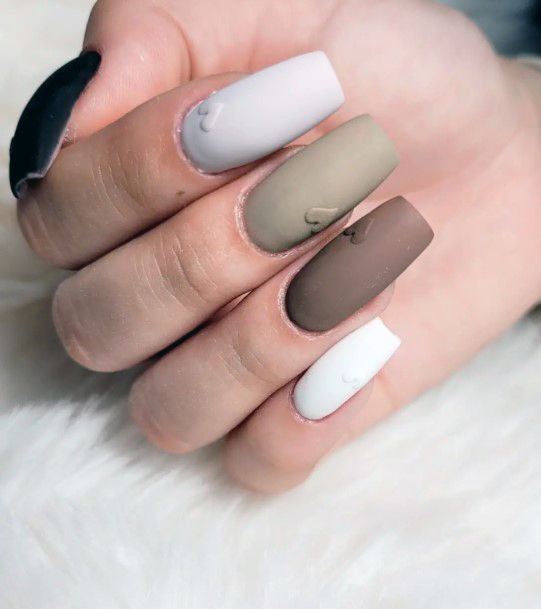 Magnificent Brown Dress Fingernails For Girls