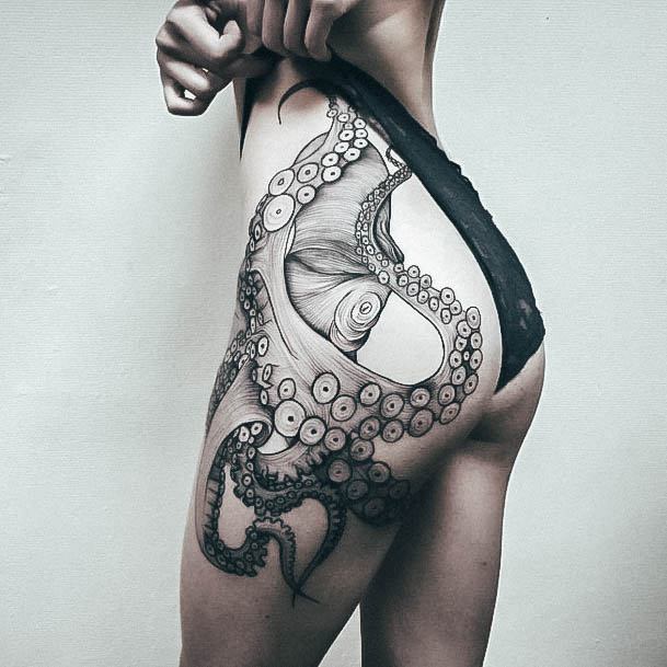 Magnificent Butt Tattoo For Girls