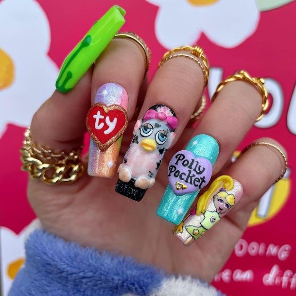 Magnificent Cartoon Nail For Girls