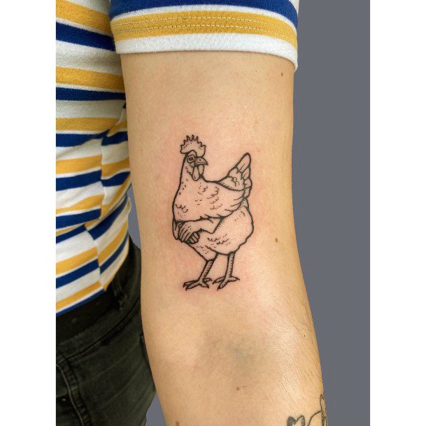 Magnificent Chicken Tattoo For Girls