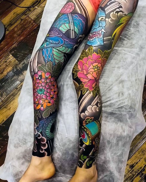 Magnificent Chrysanthemum Tattoo For Girls