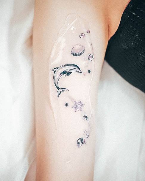 Magnificent Clam Tattoo For Girls