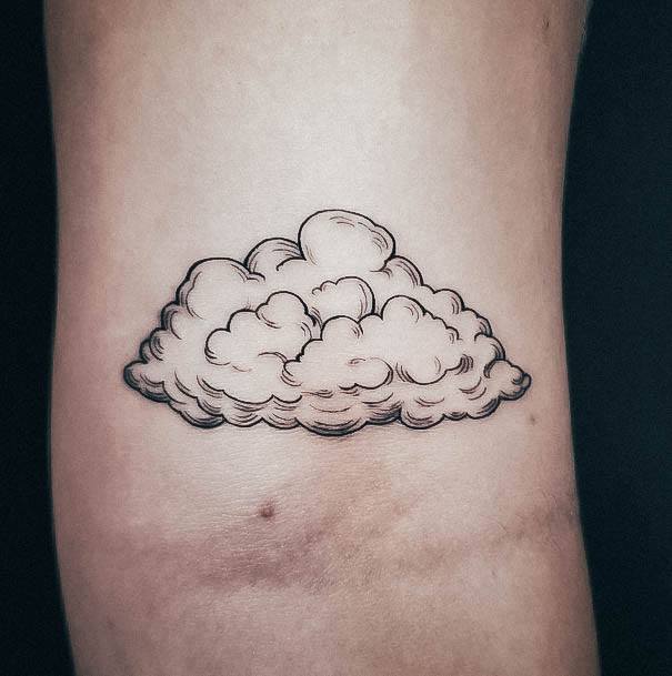 Magnificent Cloud Tattoo For Girls