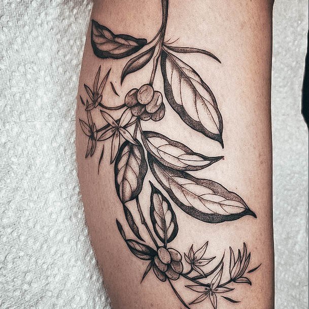 Magnificent Coffee Bean Tattoo For Girls