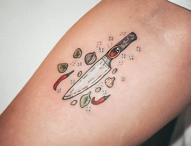 Magnificent Cooking Tattoo For Girls