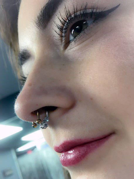 Magnificent Cool Double Septum Nose Piercing Inspiration For Girls