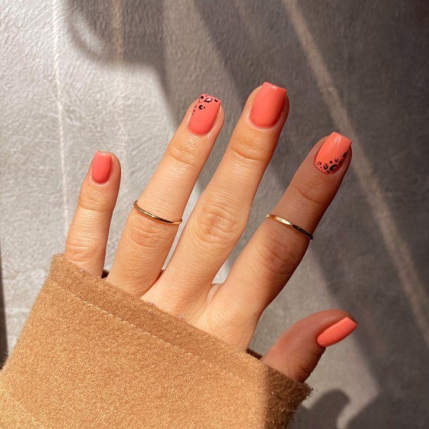 Magnificent Coral Nail For Girls