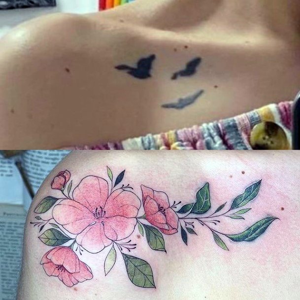 Magnificent Cover Up Tattoo For Girls