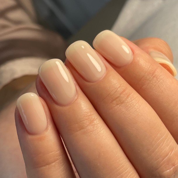 Magnificent Cream Nail For Girls