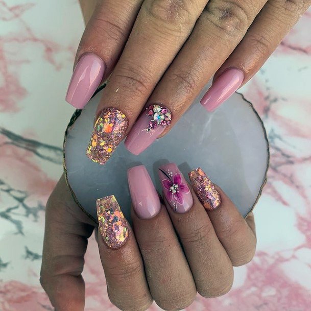 Magnificent Crystals Fingernails For Girls