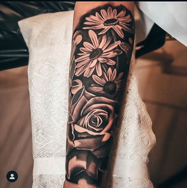 Magnificent Daisy Tattoo For Girls