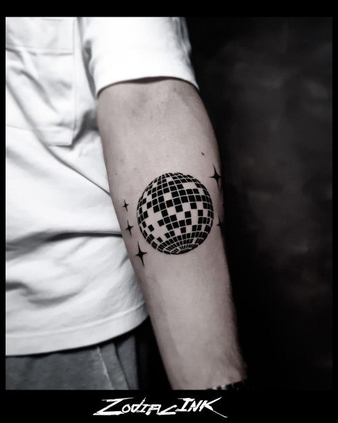 Magnificent Disco Ball Tattoo For Girls