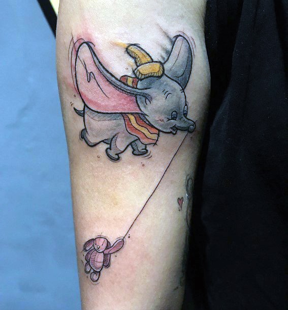 Magnificent Dumbo Tattoo For Girls