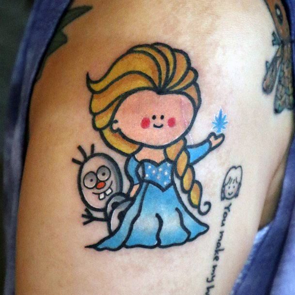 Magnificent Elsa Tattoo For Girls