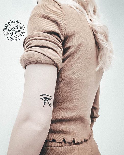 Magnificent Eye Of Horus Tattoo For Girls