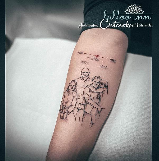 Magnificent Family Tree Tattoo For Girls