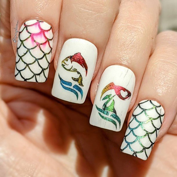 Magnificent Fish Nail For Girls