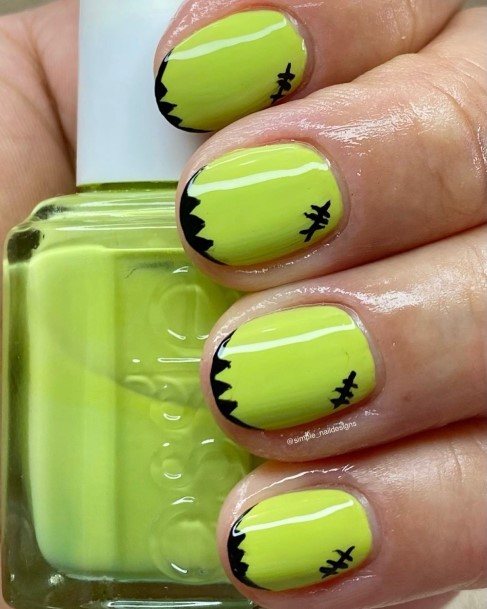 Magnificent Frankenstein Nail For Girls