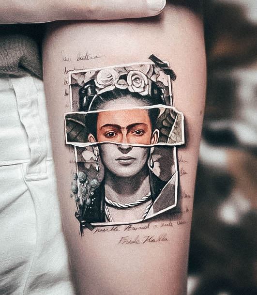 Magnificent Frida Tattoo For Girls