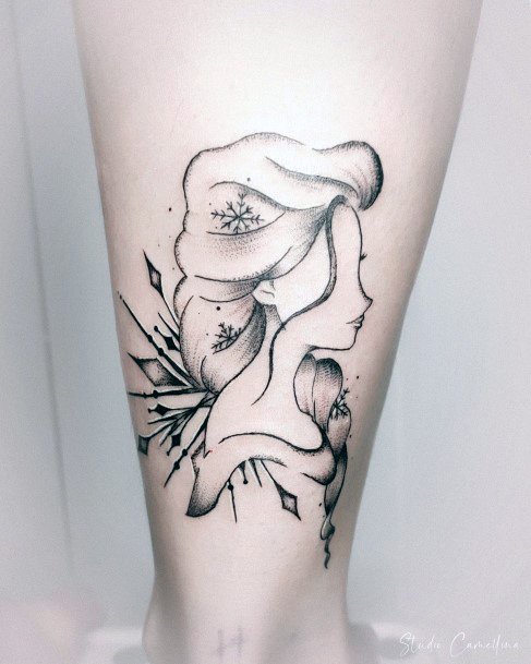 Magnificent Frozen Tattoo For Girls