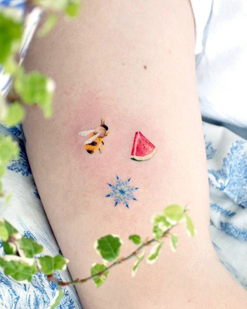 Magnificent Fruit Tattoo For Girls