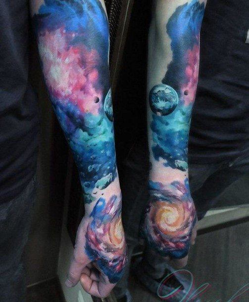 Magnificent Galaxy Tattoo For Girls