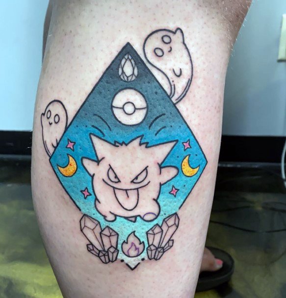 Magnificent Gengar Tattoo For Girls