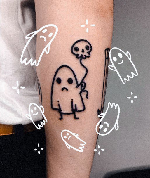 Magnificent Ghost Tattoo For Girls