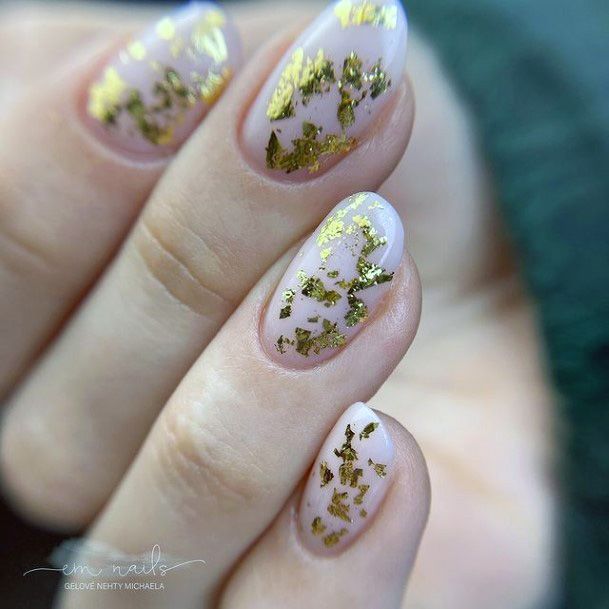 Magnificent Gold Dress Fingernails For Girls