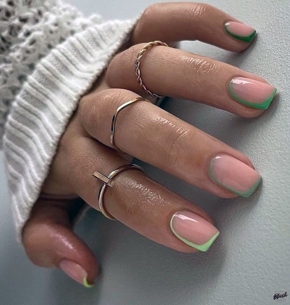 Magnificent Green Dress Fingernails For Girls