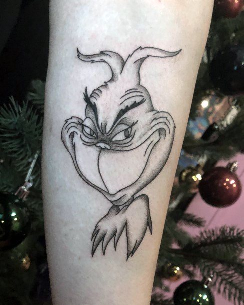 Magnificent Grinch Tattoo For Girls