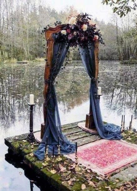 Magnificent Halloween Arch Dark Curtain For Wedding Ideas