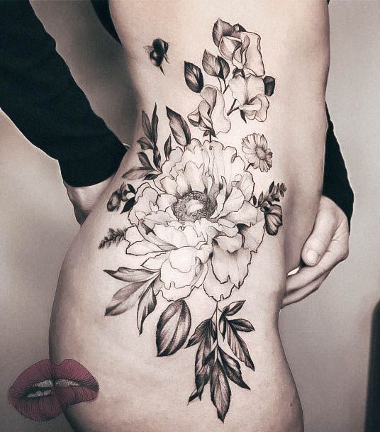 Magnificent Hip Tattoo For Girls