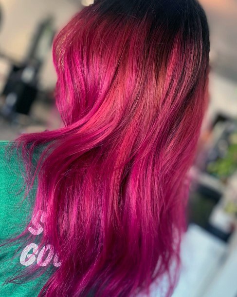 Magnificent Hot Pink Hairstyles For Girls