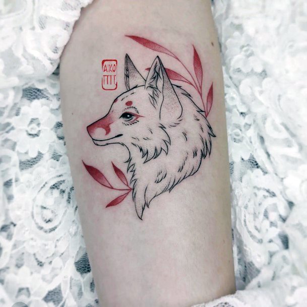 Magnificent Kitsune Tattoo For Girls