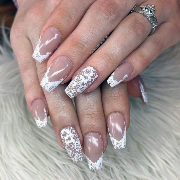 Magnificent Lace Fingernails For Girls