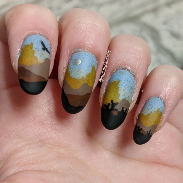 Magnificent Landscape Fingernails For Girls