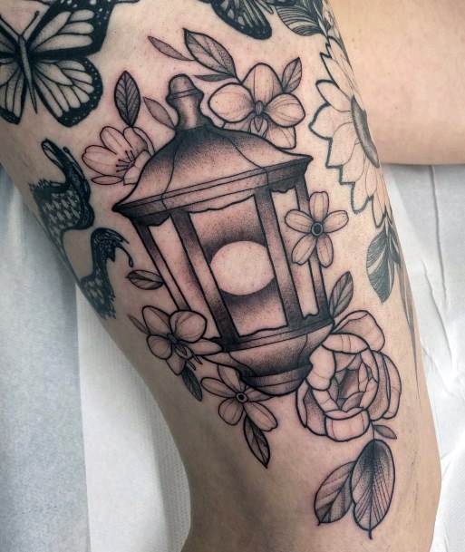 Magnificent Lantern Tattoo For Girls