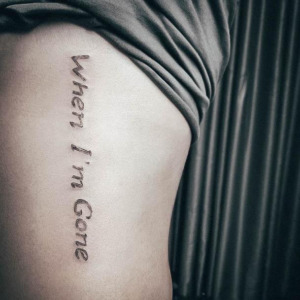 Magnificent Lettering Tattoo For Girls