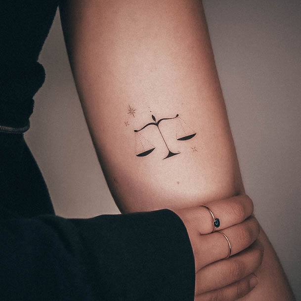 Magnificent Libra Tattoo For Girls
