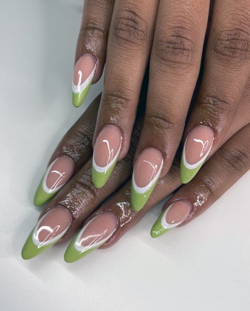 Magnificent Light Green Fingernails For Girls