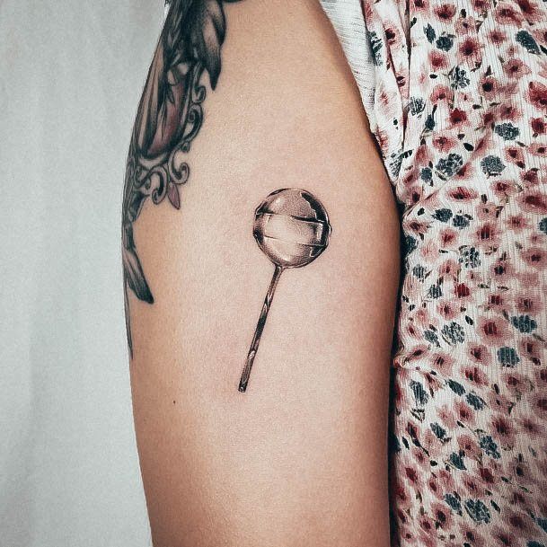 Magnificent Lollipop Tattoo For Girls