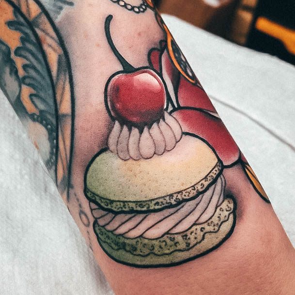 Magnificent Macaron Tattoo For Girls