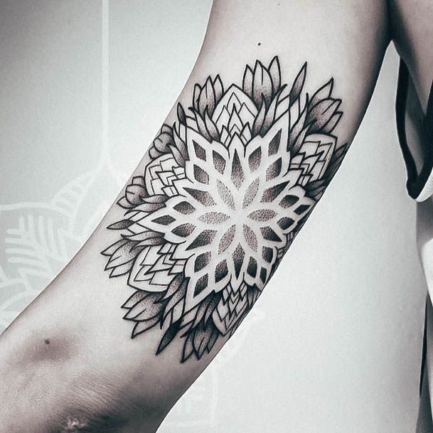 Magnificent Mandala Tattoo For Girls