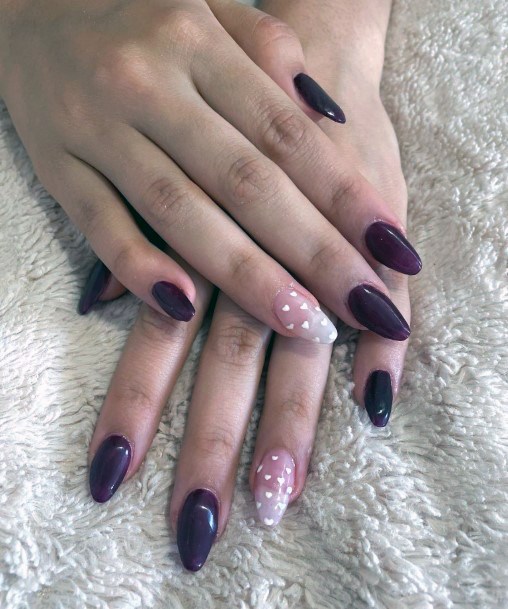 Magnificent Maroon Fingernails For Girls