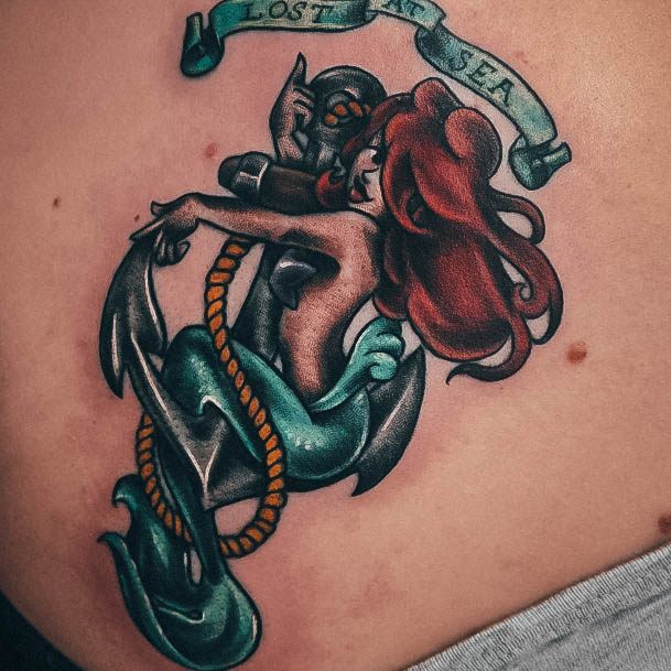 Magnificent Mermaid Tattoo For Girls